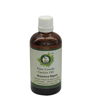 Huile canola | Brassica Napus | 100% pur | Pour cheveux | Non raffin | Pour cuisine | Pour cils | Huile canola pure | Huile canola press e froid | Canola Oil | 15ml | 0.507oz By R V Essential 15 ml (Pack of 1)