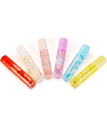 AOOWU 6 Pcs Floral-Flavored Hydrating Lip Oil Set for Long Lasting Lip Glow - Moisturizing Lip Care Balm with Plumping Effect for Women - Buy Online on GoSupps.com