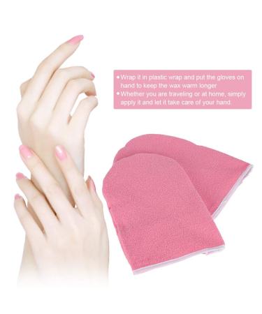 Portable Paraffin Wax Hand Gloves - Moisturizing Treatment Kit for Soft Hands (Pink) - International Shipping Available - Buy Online on GoSupps.com