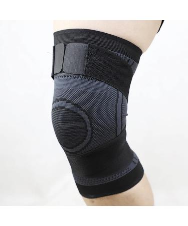 Knee Braces Knee Sleeve for Men and Women - knee compression sleeve knee Pain Relief fitness knee Support for Sports Arthritis Working Out Running Basketball Weightlifting Gym (Black Medium) Medium Black