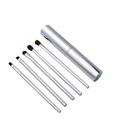 Makeup Brush 5 Mini Full Set Of Makeup Tools Bucket with Brush Easy to Carry Great for Travel and Gifts Brush Sets