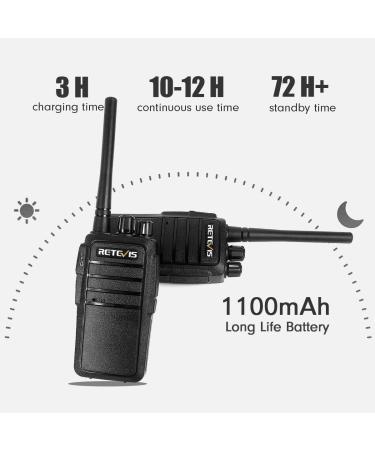 Retevis RT21 Walkie Talkies Case of 4 | Rechargeable 2-Way Radios for Adults | Long Range, 16 Channels, VOX | Emergency Communication for Families & Small Businesses - Buy Online on GoSupps.com