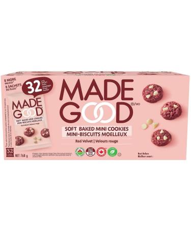 Made Good Soft Baked Mini Cookies Red Velvet 32x 24g - Buy Online on GoSupps.com