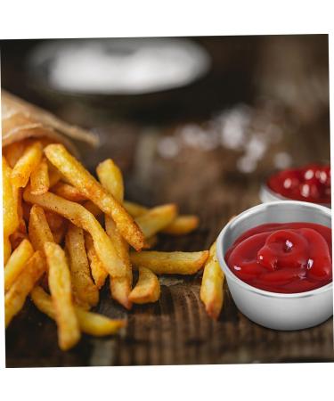 ABOOFAN 15 Pcs Sauce Cup Sauce Dipping Bowl Dipping Bowl Iced Coffee Cup Mini Dipping Small Appetizer Plates Serving Dish Mustard Plate Dishes Side Dishes Stainless Steel Fries - Buy Online on GoSupps.com