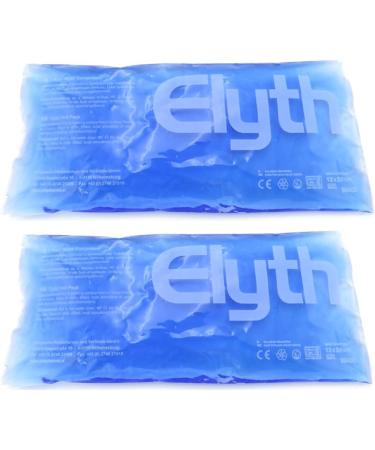 XXL Cooling Pads for Kids & Adults - 2 Pack Cold Warm Compress | 29x12cm Gel Packs for Pain Insect Bites Bruises | Modern Blue Design - Buy Online on GoSupps.com