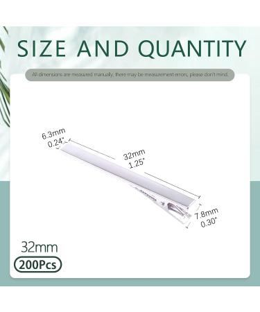 Keadic 200 Pcs 3.2cm Silver Alligator Hair Clips - Professional Single Prong Hairpins for Styling, Haircut, and DIY - 1.26 Inch (Pack of 200) - Buy Online on GoSupps.com