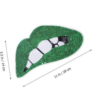 Tofficu 3pcs Sewing Patches Craft Patches Denim Dress for Women Multicolor Dress Tongue Subsidy Men's Lips Greenx3pcs mediumx3pcs - Buy Online on GoSupps.com