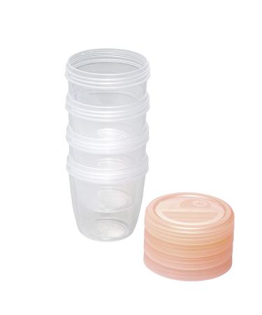 nip first moments breast milk and freshness container 150 ml 4 pieces: stackable and leak-proof storage and safe transport