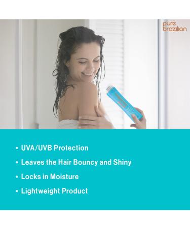 PURE BRAZILIAN Anti-Frizz Daily Leave-In Serum 13.5oz - Smooth & Protect Hair - Buy Online on GoSupps.com