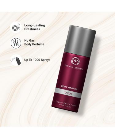 The Man Company Non-Gas Body Perfume for Men - Rouge (120 ML) - Buy Online on GoSupps.com