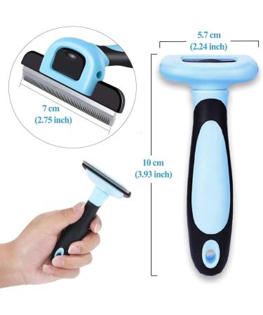 HZPolang Deshedding Tool for Dogs - Pet Hair Remover Grooming Brush for Small, Medium & Large Breeds - Cats, Horses - Short or Long Hair Deshedder - Buy Online on GoSupps.com