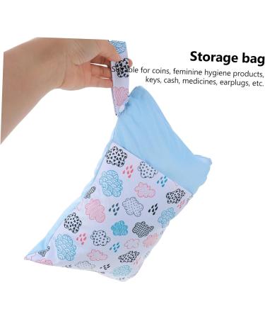 Minkissy 2-Piece Women s Double Zipper Storage Bag | Small Diaper Bag & Menstrual Pads Pocket | Stylish & Functional 35x23cm - Buy Online on GoSupps.com