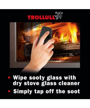 AMK Trollull Stove Glass Cleaner Pads Pack of 2 Steel Wool Non Scratch For Cleaning Woodburning - Buy Online on GoSupps.com