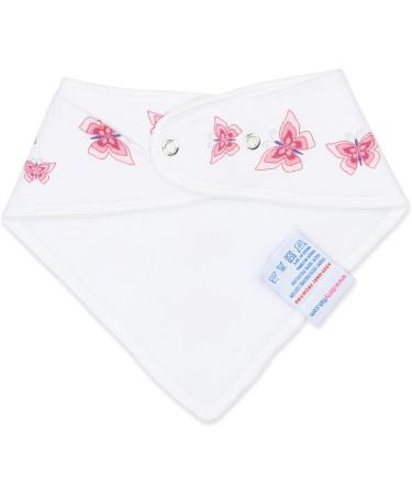 Dotty Fish Baby Bandana Bibs - Super Absorbent Teething Bibs for Boys, Girls, Unisex - Organic Cotton - Butterfly Design - Buy Online on GoSupps.com