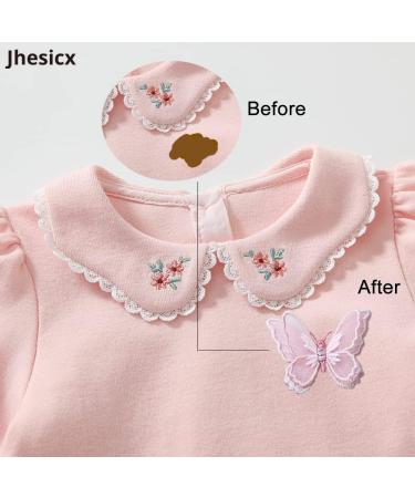 10pcs Purple Butterfly Lace Trim Organza Patches - Sewing Embroidery DIY for Party, Wedding, Bridal & Dress Decoration - Buy Online on GoSupps.com