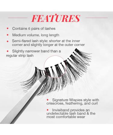 Ardell Wispies Black False Eyelashes 2 Pack - 6 Pairs | Shop Now - Buy Online on GoSupps.com
