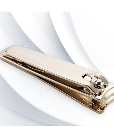 QXSJEDYCH Nail Clippers Gold Carbon Steel Nail Clipper Cutter Professional Manicure Trimmer Toe Nail Clipper Household Nail Scissors with File Nails - Buy Online on GoSupps.com