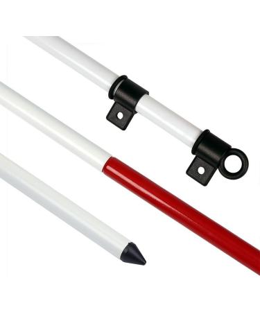 KINGTOP 6ft Golf Flagsticks Pro Set - Red Hole Cup Flags for Driving Range and Backyard - Buy Online on GoSupps.com