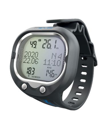 SEAC Screen Console, Scuba Dive Computer Console for one or Two mixes and PSI Manometer Black/blue