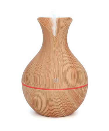 Diffuser Home Aromatherapy Machine Air Humidifier USB LED Essential Oil Diffuser Humidifier for Home(Light Wood)