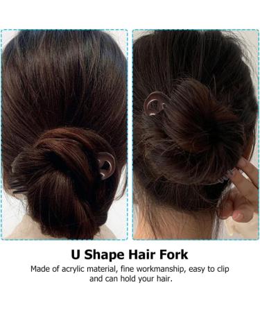 Hairpin Hair Styling Stick Chinese Wood Hair Sticks Gold Hair Accessories Wooden Hair Fork French u Pin Hair Jewels for Women Chinese Wooden Hair Stick Sandalwood Wedding Asia Miss - Buy Online on GoSupps.com