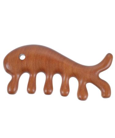 Beavorty 4-Piece Fish-Shaped Massage Comb Set - Jade Wooden Scalp & Face Massage Tools for Women - Buy Online on GoSupps.com