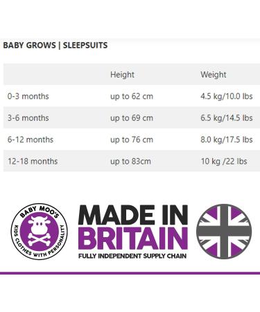 Baby Moo's Skull Baby Sleepsuit | Glitter Skull & Crossbones Romper for Boys or Girls | Halloween New Baby Gift 6-12 Months - Buy Online on GoSupps.com