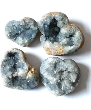 Large Size Natural Blue Kyanite Stone Geode Cluster Cyanite Crystal Heart Home Goods 1pc - Buy Online on GoSupps.com