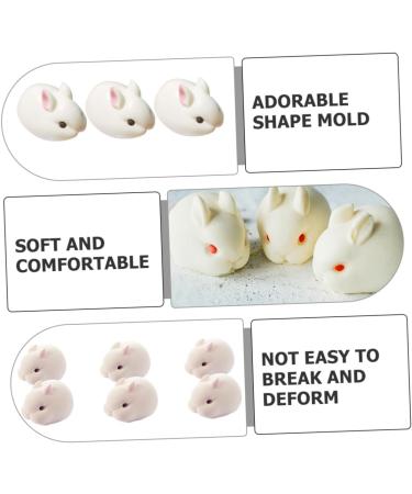 MAGICLULU Clay Mold 2pcs Cake Silicone Mold Silicone Molds Bunny Desserts Easter Cookie Ice Cream Mold Jade Rabbit Tray 29.5x17cmx2pcs Whitex2pcs - Buy Online on GoSupps.com