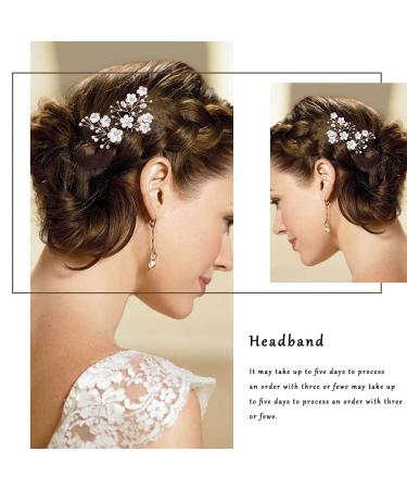 Flayem Wedding Hairpins - Silver Rhinestone Bridal Jewelry & Hair Accessories (2 Pieces) for Women & Girls - Buy Online on GoSupps.com