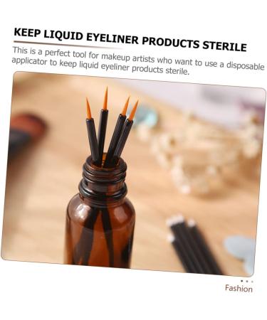 Beavorty 200 Pcs Disposable Eyeliner Brush Disposable Eyeliner Eye Makeup Disposable Eyeshadow Applicator Eyeliner Applicator Girls Cosmetic Brush Makeup Gadgets Eye 9x6.5cmx2pcs Blackx2pcs - Buy Online on GoSupps.com