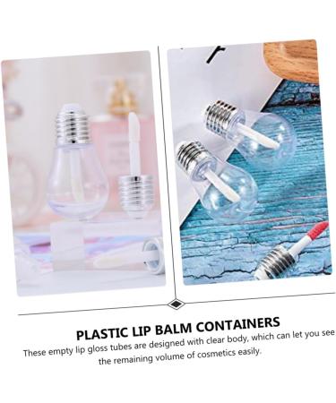 Cabilock 10 pi ces Lot de Tubes Tubes Vides pour Brillant L vres Forme Ampoule Plastique Transparent Rechargeables pour DIY Maquillage Portable et R utilisable pour L vres Gloss - Buy Online on GoSupps.com