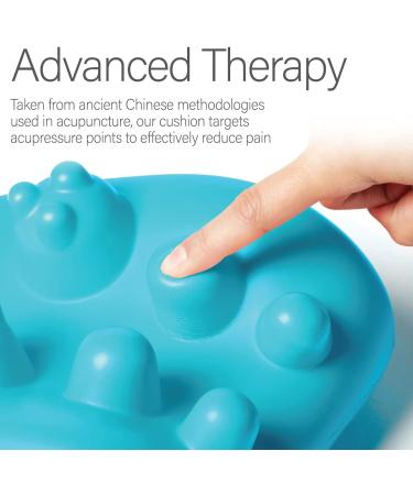 Kanjo Acupressure Neck Pain Relief Cushion | Cervical Traction Device for Muscle Tension | Helps Relieve Neck & Shoulder Pain | FSA & HSA Eligible - Blue - Buy Online on GoSupps.com