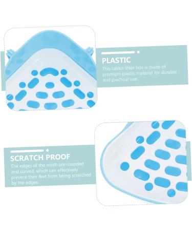 BESPORTBLE 2pcs Box Pet Urinal Potty Bunny Bedding Guinea Pig Training Pan Rabbit Potty Pet Pee Toilet Abs Blue 24.5X18.5cmx2pcs Bluex2pcs - Buy Online on GoSupps.com