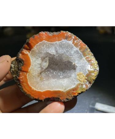 Red Battle Blood Agate Rough China Agate Crystal Achat Geode Specimen 127g RD9 ningxiao