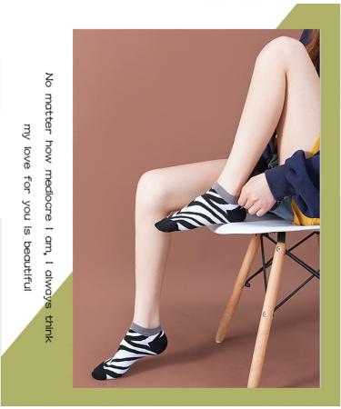 Buy Kevaler 8 Pairs Women's Cotton Sneakers Socks | Cute Animal & Fruit Patterns | Short Sports Socks Size 35-40 - Buy Online on GoSupps.com