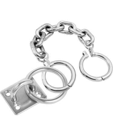 Buy Lyaor 4-Piece 304 Stainless Steel Augtplatte with M6 Eyelet Bracket - Durable 70kg Weight Fastening Hooks for Hammocks Boxing Bags & Yoga Ropes - Buy Online on GoSupps.com