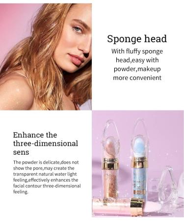  G n rique INTEROOKIE Fairy Highlight Tapping Powder Brightens The Full Body Natural Three-Dimensional Look Powder Blush Fairy Powder Pearl Glitter Powder (H03#) - Buy Online on GoSupps.com