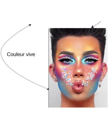 Couleur faciale - Water-based make -up | Couleur du visage bas sur l'eau | Palette de maquillage d'Halloween de 42 couleurs pour le corps du corps Couc sensible Skin pour Festival Aspect - Buy Online on GoSupps.com