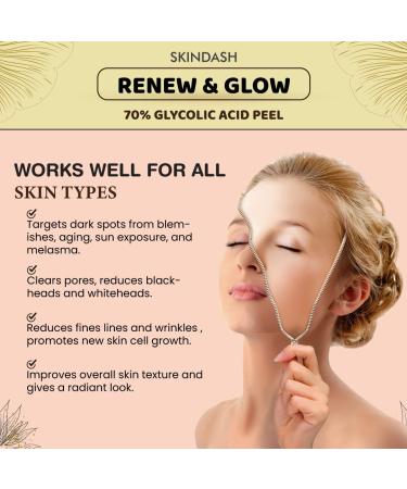 Professional 70% Glycolic Acid Peel for Youthful Glow and Skin Revitalization - Erase Wrinkles, Boost Collagen, Shrink Pores, and Fade Acne Scars at Home - Buy Online on GoSupps.com