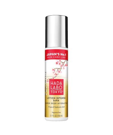Hada Labo Tokyo Premium Face Lotion with Hyaluronic Acid 150 ml - Effective Skincare - Moisturizing Face Serum with - Women's Face Serum For All Skin Types - Anti Aging Serum