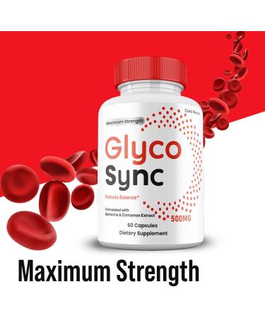 Glyco Sync Capsules Premium All Natural Ingredients Maximum Strength Pills GlycoSync Supplement (2 Pack) - Buy Online on GoSupps.com
