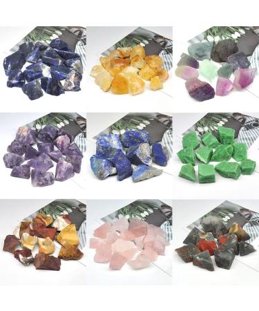 Natural Crystal Rough Natural Raw Stones Quartz Minerals Specimens Bulk Tumbled Stones Crystals Gemstones Collection Home Aquarium Decor 100g (Color : Dragon Blood Jasper Size : 200g) 200g Dragon Blood Jasper