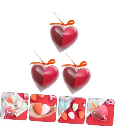 Didiseaon Shampoo 3 Boxes Heart-shaped Makeup Sponge Cosmetic Puff Girl Makeup Sponge Cosmetic Sponges Eyeshadow Powder Puff Makeup Egg Travel Skin Care Hydrophilic Polyurethane Lip Gloss - Buy Online on GoSupps.com