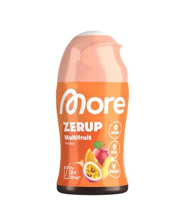 More Zerup multi -fruit 65 ml for up to 8 l finished drink sugar -free syrup with real fruit extracts vegan zero calories - made in germany multi -fruit 65 ml (1 Pack)