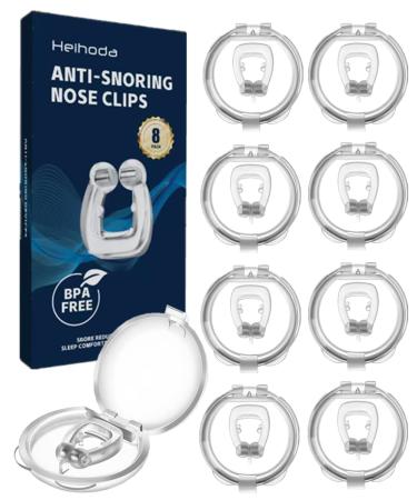 8 Pcs Magnetic Anti Snoring Nose Clip Soft Nano Snore Devices -Improve Sleep Quality