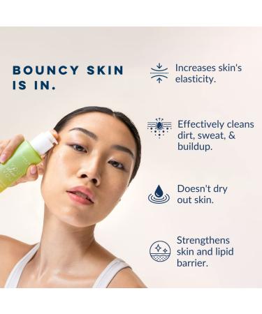 Clean Skin Club Acne Face Wash with 5% Niacinamide + Honeydew + White Tea | Cruelty-Free, Vegan & Fragrance-Free | Safe for Dry, Sensitive & All Skin Types - Buy Online on GoSupps.com