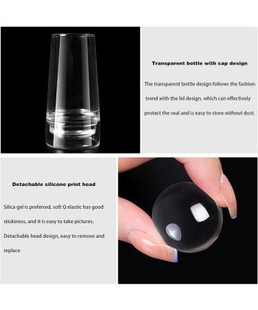 3-Piece Nail Art Stamper Kit - Clear Silicone Nail Stamp Set for French Manicure & Designs - Buy Online on GoSupps.com