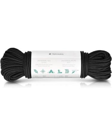 Navaris Outdoor Survival Rope - 4mm x 30.5m Tearproof Camping & Fishing Cord in Black - Versatile All-round Application - Buy Online on GoSupps.com