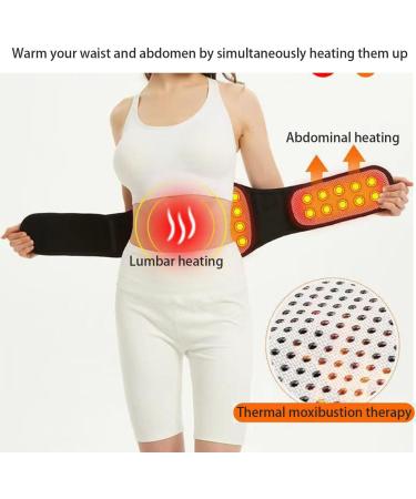 XWSM Double Compression Self-Heating Lumbar Support Belt - Magnetic Therapy Back Support for Men & Women - Large Size - Black - Buy Online on GoSupps.com